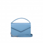 Preview: Small Handle Bag made of grained calfskin light blue